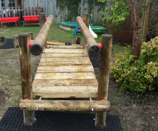 Timber Clatter Bridge for agility trails