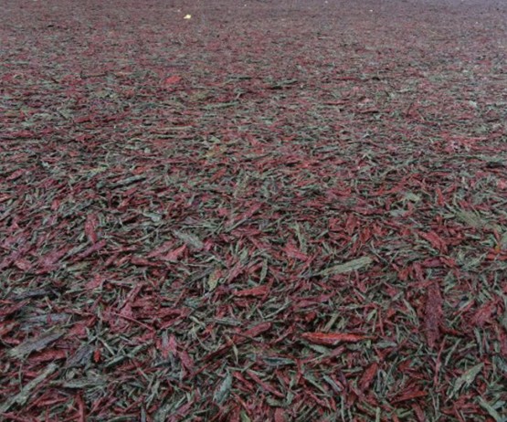 safety surfacing bonded rubber mulch