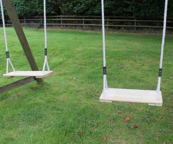 garden play wooden swing seat