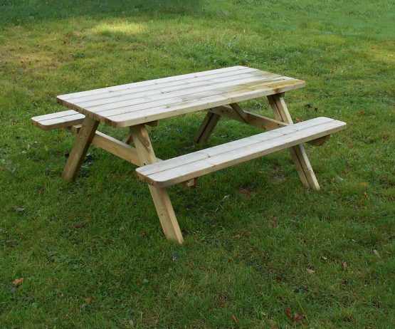Rectangular Picnic Table for gardensDOM EDU COM Rectangular picnic table product listing image