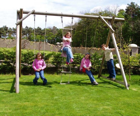 Triple Swing Frame with Extension Garden Play Swing Frames product listing gallery image TFX