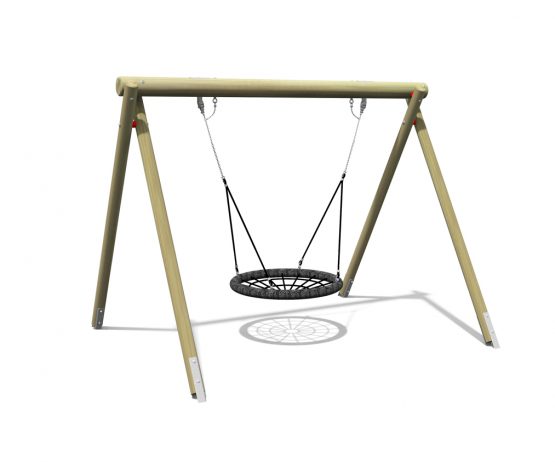Wooden Basket Swing
