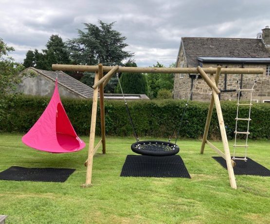 Family Basket Swing with Double Extension